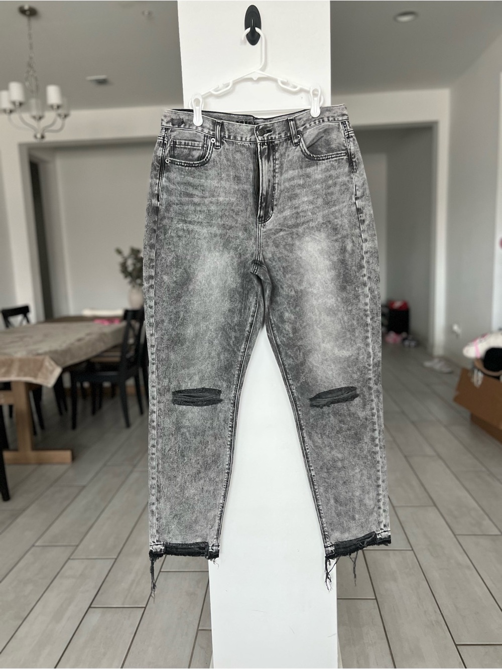 American Eagle Outfitters Grey Mom Jean- 14 X-Long